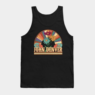 John Flowers Name Denver Personalized Gifts Retro Style Tank Top